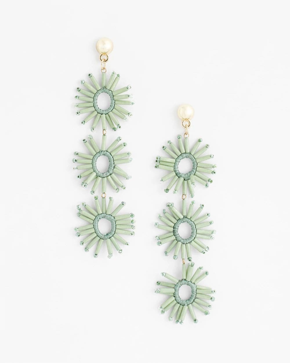 カオル　kanru ピアス　ポニー　　10K グリーンゴールド K18 SNAKE KNOT グリーンガーネット スタッド ピアス